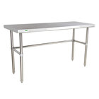 Stainless Steel Open Base Work Tables
