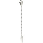 Barfly M37015 12 3/8" Stainless Steel Bar Spoon with Fork End