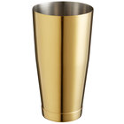 Barfly M37008GD 28 oz. Gold-Plated Full Size Cocktail Shaker Tin