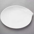 Villeroy &amp; Boch 10-3420-2960 Flow 14 1/4" x 9 1/2" White Premium Porcelain Oval Platter - 6/Case