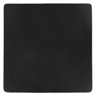 Acopa 12" Square Matte Black Stoneware Flat Plate - 6/Case