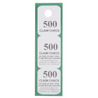 Coat Check Tickets and Coat Check Tags