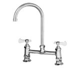 Deck Mount Faucets with Gooseneck Nozzles