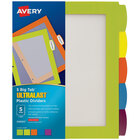 Avery&#174; 24900 Ultralast Big Tab 5-Tab Multi-Color Plastic Divider Set