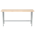 Wood Top Work Tables with Open Base