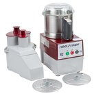 Robot Coupe R2U Combination Food Processor with 3 Qt. Stainless Steel Bowl, Continuous Feed &amp; 2 Discs - 1 hp