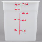 Square, White Food Storage Containers & Lids