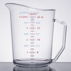 Choice 1 Qt. Clear Plastic Measuring Cup with Gradations