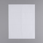 Lavex Industrial 4" x 2" Blank Paper Permanent Label Sheet - 2500/Pack