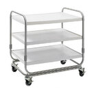 Three Shelf Solid Metal Bussing / Utility / Transport Carts
