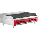 Avantco Chef Series CAG-48-RC 48" Gas Countertop Radiant Charbroiler - 120,000 BTU