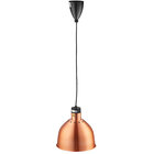 ServIt HLS85CR 8' Cut-to-Length Ceiling Mount Heat Lamp with Modern Copper Finish Round Dome Shade
