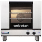Moffat E23M3-P Turbofan Single Deck Half Size Electric Convection Oven with Mechanical Controls - 208V, 1 Phase, 2.7 kW
