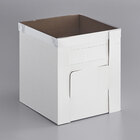 Enjay B-FB10 10" x 10" x 12" Flexbox White Adjustable Cake / Bakery Box - 25/Case