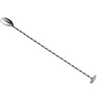 Acopa 13" Silver Bar Spoon with Muddler