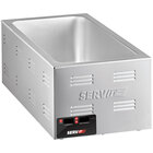 ServIt FW150L 12" x 27" 4/3 Size Electric Countertop Food Warmer with Digital Controls - 120V, 1500W