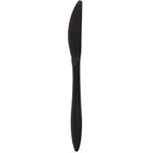 Choice 6 1/2 inch Medium Weight Black Plastic Knife - 1000/Case