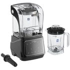 AvaMix Apex HBX10002J 48 oz. 3 1/2 hp Programmable Commercial Blender with Touchpad, Sound Enclosure, and Two Jars - 120V