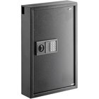 360 Office Furniture 16 1/2" x 4 3/4" x 25 1/2" Black Steel Wall Mount 125-Key Cabinet Safe with Electronic Keypad Lock