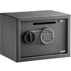 360 Office Furniture 13 3/4" x 9 7/8" x 9 7/8" Black Steel Depository Safe with Electronic Keypad Lock