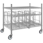 Regency 24" x 36" Mobile Chrome Wire Kit with 4 Can Racks and 27" Posts