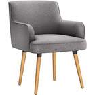 HON Matter Light Gray Multipurpose Chair with Natural Hardwood Legs