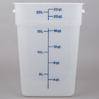 Square, Translucent Food Storage Containers & Lids