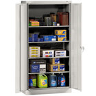 Tennsco 18" x 36" x 72" Light Gray Standard Storage Cabinet with Solid Doors - Unassembled 1470-LGY