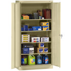 Tennsco 18" x 36" x 72" Putty Standard Storage Cabinet with Solid Doors - Unassembled 1470-CPY