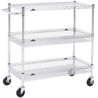 Three Shelf Wire Bussing / Utility / Transport Carts