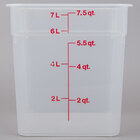 Square, Translucent Food Storage Containers & Lids