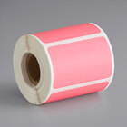 Lavex Industrial 2" x 1 1/4" Pink Top Coated Direct Thermal Removable Label - 280/Roll