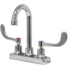 Deck Mount Faucets with Gooseneck Nozzles