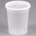 Pactiv/Newspring YSD2532 32 oz. Translucent Round Deli Container Combo Pack - 240/Case
