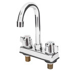 Deck Mount Faucets with Gooseneck Nozzles