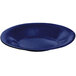 A Tablecraft blue speckled cast aluminum wide rim platter.