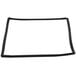A black rectangular rubber door gasket.