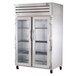 A True glass door reach-in heated holding cabinet.