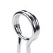 An American Metalcraft chrome condiment caddy card holder with a metal ring on it.