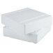 A close-up of a white styrofoam container inside a white Polar Tech insulated shipping box.