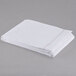 A folded white Oxford T200 Superblend XL twin size flat sheet.