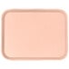 A light peach rectangular tray with a white border.