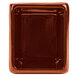 A brown rectangular Tablecraft server with ridges on a white background.