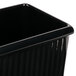 A black rectangular Tablecraft server with ridges.