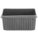 A grey rectangular Tablecraft server with a black bottom.