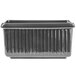 A black rectangular Tablecraft server with ridges.