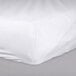 A white Oxford T200 Superblend fitted sheet on a bed.