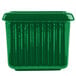A green rectangular Tablecraft server with vertical lines.