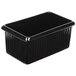 A black rectangular Tablecraft server with a lid.