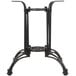 A black metal BFM Seating Boca table stand with legs.